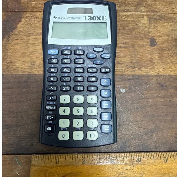 Texas Instruments TI-30X IIS Blue Scientific Calculator Tested & Works NO COVER - Picture 4 of 7